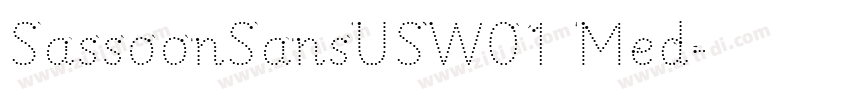 SassoonSansUSW01 Med字体转换